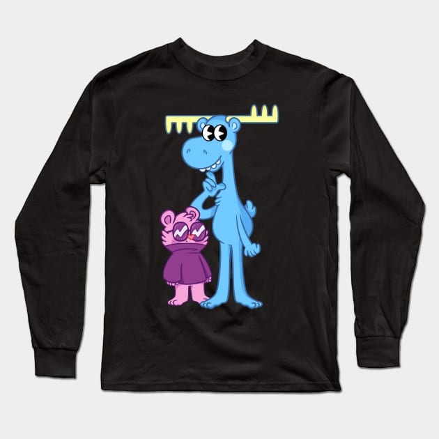 Happy Tree Friends Mole and Lumpy Long Sleeve T-Shirt by Get A Klu Comics